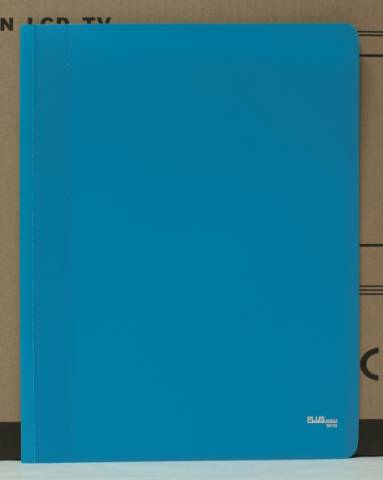 Foto de Carpeta de Fundas, Formato Din A4 con 10 Hojas de 35 mcs, Soldadas al Lomo. Opaca Azul (180648)