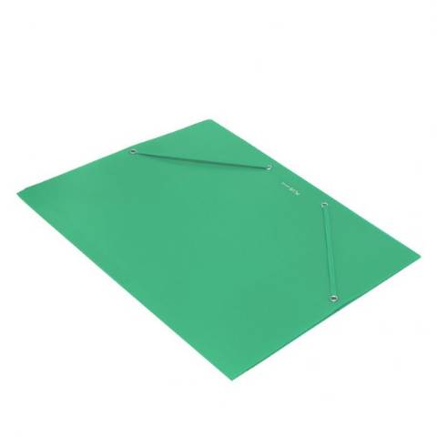 Foto de Carpeta de Polipropileno opaca con Gomas, Formato Din A4, con Solapas. Plus Soft Color Verde oscuro (180890)