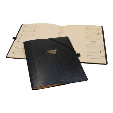 Foto de Carpeta Clasificadora con 12 Departamentos en cartón Mod.30 Saro. Color Negro (126536)
