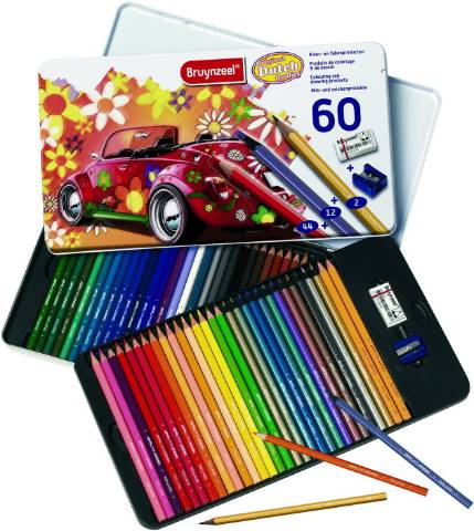 Foto de Lápices de colores Bruynzeel. Caja metálica con 60 Colores (124740)