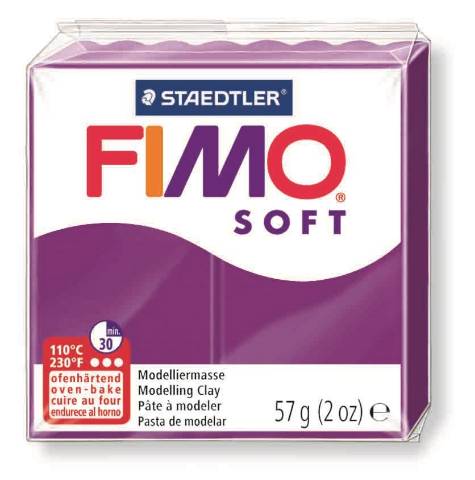 Foto de Pasta de Moldear Fimo Soft 56 gr. Púrpura (802061)