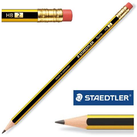 Lapices de grafito staedtler noris n 2 hb blister de 3 unidades +