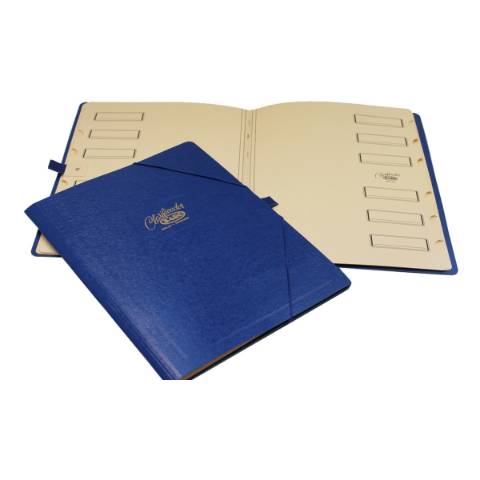 Foto de Carpeta Clasificadora con 12 Departamentos en cartón Mod.30 Saro. Color Azul (126535)