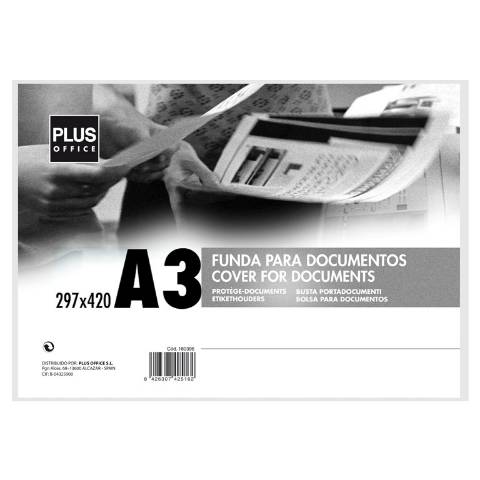 Foto de Funda documentos 420 x 297 Formato Din A3. Cristal Extra rígida (180458)