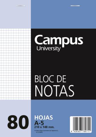 Foto de Cuaderno Bloc de Notas Microperforado, Formato Din A5, 80 Hojas en Cuadros 4x4 (001112)
