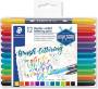 Foto de Rotulador Staedtler 3004 Doble Punta Pincel 12 colores (125992)