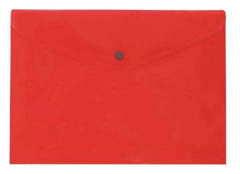 Foto de Dosier Sobre en polipropileno con broche en formato Din A7 y capacidad de 50 hojas en horizontal. Plus office 2017 en color Rojo (180476)