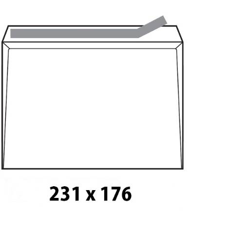 Foto de Sobre Adhesivo 176x231 B5  Caja de 500 Unidades. Blanco (001332)