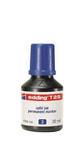 Foto de Tinta de rellenado para rotulador Edding T-25 30ml. Azul (080304)