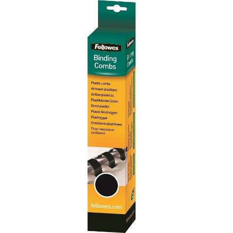 Foto de Canutillos de Plástico para Encuadernar 10 mm. Pack/25 Negro (128109)