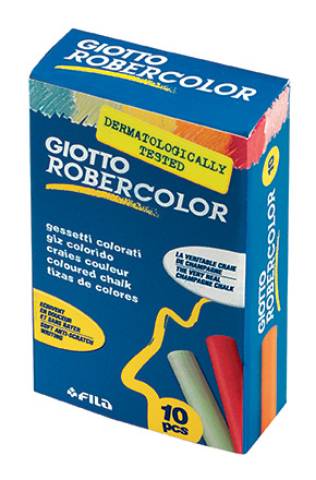 Foto de Tizas de colores Robercolor. Caja de 10 unidades (630008)