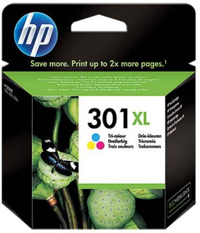 Foto de Inkjet original de HP CH564EE Nº 301XL Color. Cartucho de tinta Color (167218)
