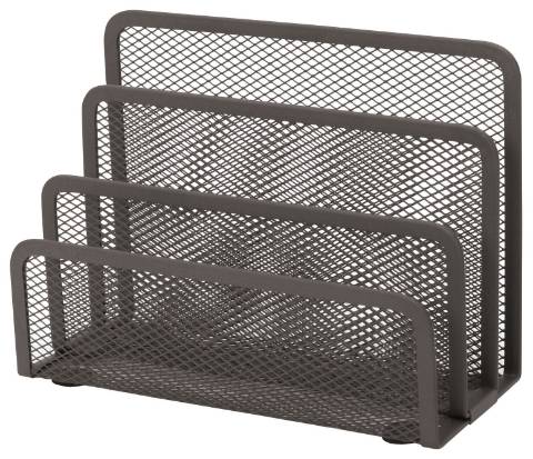 Foto de Bandeja Portacartas de Metal / Rejilla, Color Negro. Marca Plus (040347)