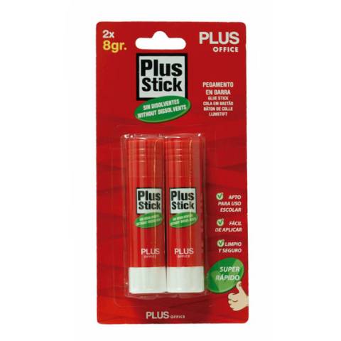 Foto de Barra de pegamento Plus Stick  8gr Blister 2 unidades (040644)