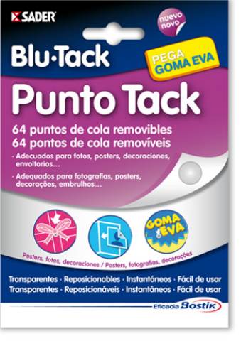 Foto de Puntos Adhesivos removibles Punto-Tack. Blister de 64 unidades (120019)