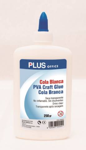 Foto de Pegamento Cola Blanca de Plus Office Bote de  250gr (040031)