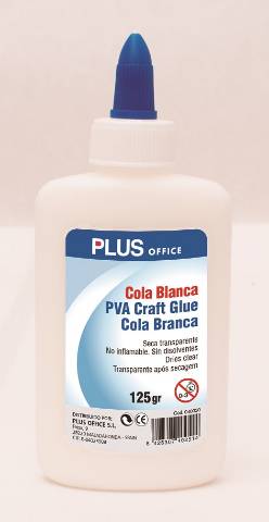 Foto de Pegamento Cola Blanca de Plus Office Bote de  125gr (040030)