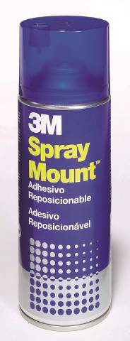 Foto de Pegamento Spray Reposicionable de 400ml 3M Spray Mount (040047)