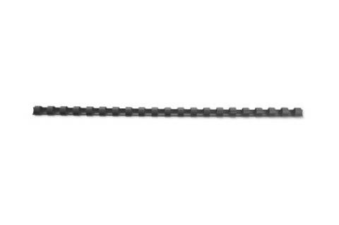 Foto de Canutillos de Plastico para Encuadernar 14mm Caja 100 Unidades Negro (220169)