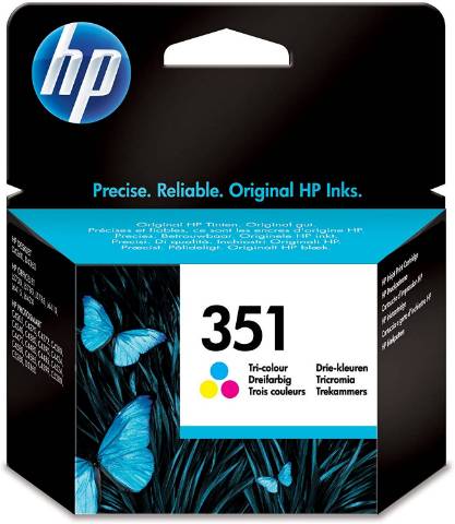 Foto de Inkjet original de HP CB337EE Nº 351 Tricolor. Cartucho de tinta Color (126839)