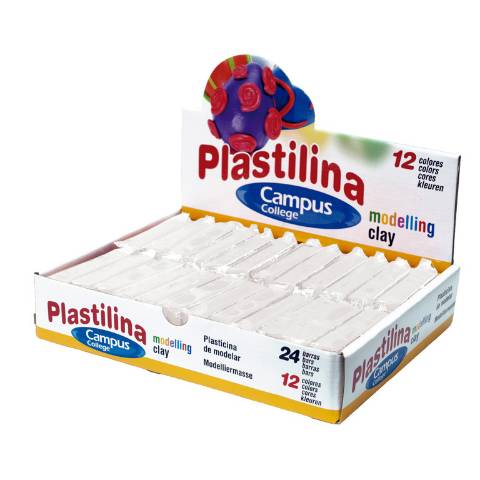 Foto de Plastilina Campus taco pequeño 60gr. Blanco (630625)