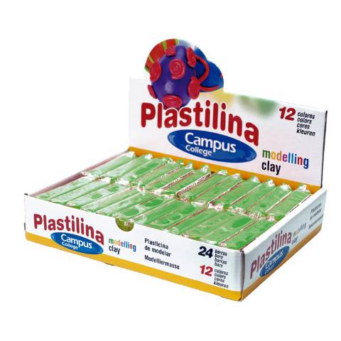 Foto de Plastilina Campus taco pequeño 60gr. Verde (630633)