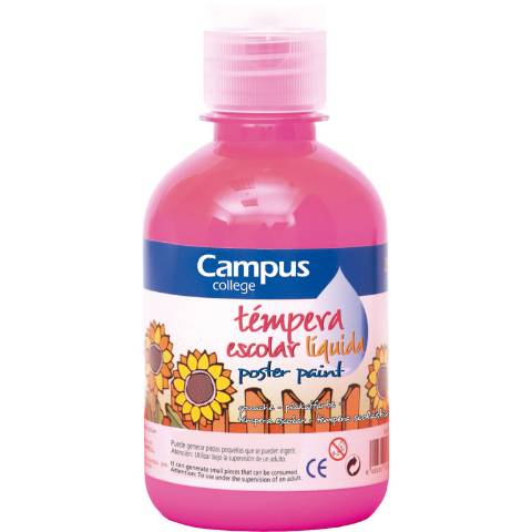 Foto de Témpera líquida escolar Campus 250 ml. Magenta (630569)