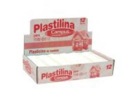 Foto de Plastilina Campus taco mediano 200gr. Color blanco (630539)