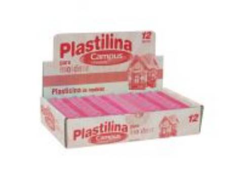 Foto de Plastilina Campus taco mediano 200gr. Color rosa (630546)