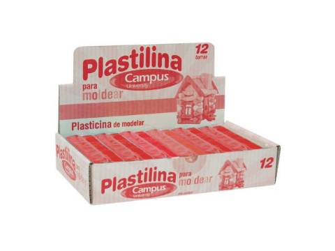 Foto de Plastilina Campus taco mediano 200gr. Color rojo (630545)