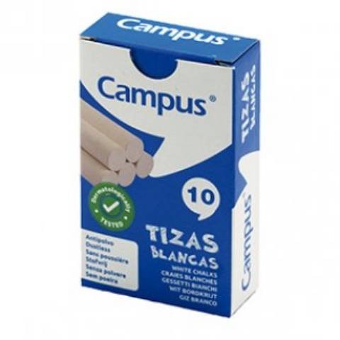 Foto de Tizas Blancas Campus. Caja de 10 unidades (630777)