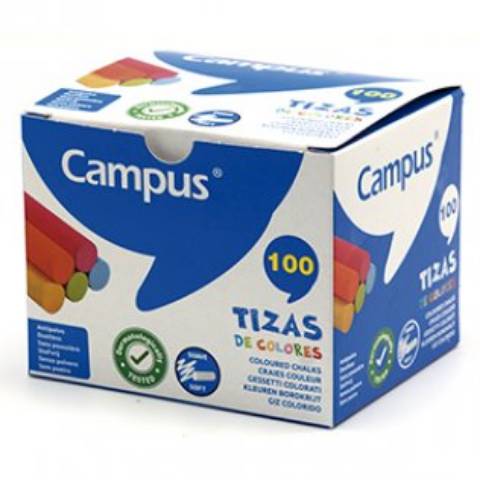 Foto de Tizas de colores Campus. Caja de 100 unidades (630780)