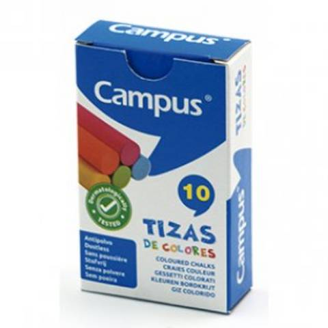 Foto de Tizas de colores Campus. Caja de 10 unidades (630779)