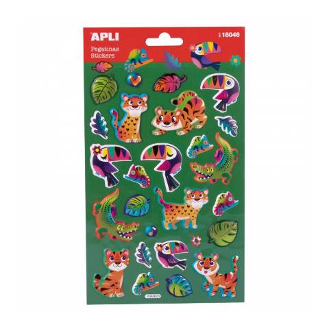Foto de Stickers Apli Metalizados Animales Selva (127626)