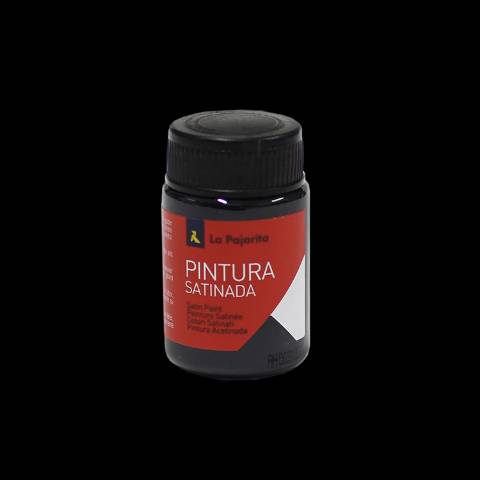 Foto de Pintura Látex La Pajarita. Satinada negro 35ml (127057)