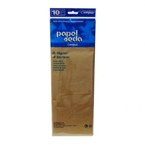 Foto de Papel de Seda de 50 x 76cm . Bolsa de 10 hojas en color marrón (600154)