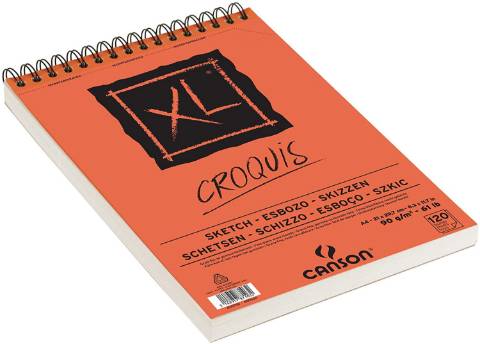 Foto de Cuaderno, Bloc de Dibujo Croquis XL , 90gr.Formato Din A4 con Espiral. Canson (126523)