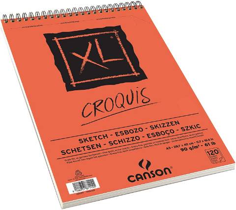 Foto de Cuaderno, Bloc de Dibujo Croquis XL1557, Formato Din A3 con Espiral. Canson (126519)