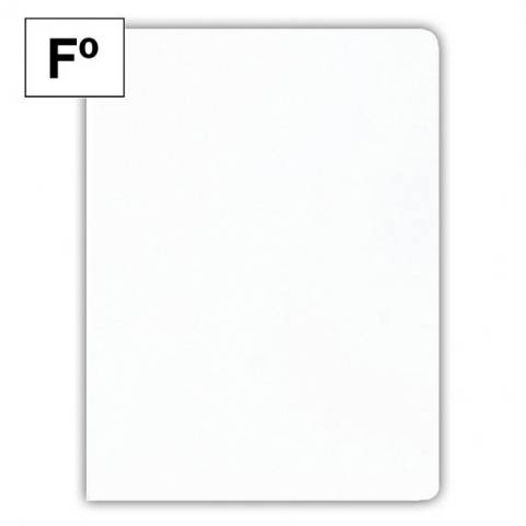 Foto de Subcarpetas en formato Folio cartulina de 200g. Paquete de 50 unidades en color Pastel blanca (180589)