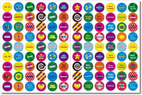 Foto de Gomets Motivos Español/Inglés. B/ 216 surtidos (123834)