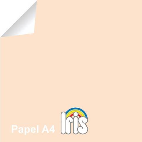 Foto de Papel de color Iris en formato Din A4 de 80 gramos. Paquete de 100 unidades en color Ahuesado (126928)