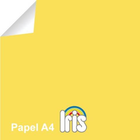 Foto de Papel de color Iris en formato Din A4 de 80 gramos. Paquete de 100 unidades en color Gualda (602614)