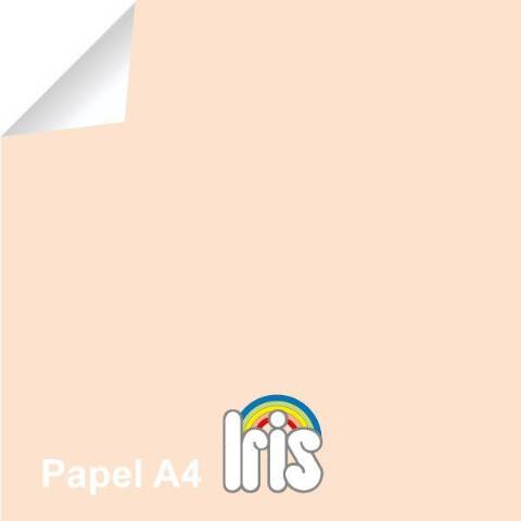 Foto de Papel de color Iris en formato Din A4 de 80 gramos. Paquete de 100 unidades en color Salmón (126936)