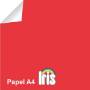 Foto de Papel de color Iris en formato Din A4 de 80 gramos. Paquete de 100 unidades en color Rojo Tomate (126935)