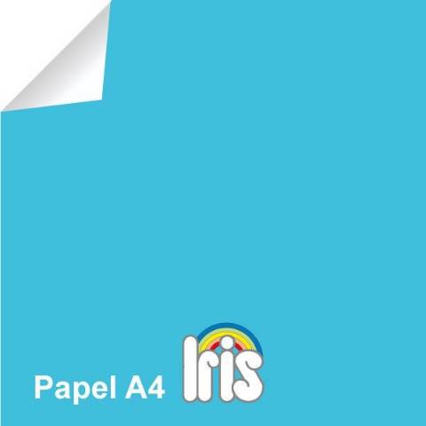 Foto de Papel de color Iris en formato Din A4 de 80 gramos. Paquete de 100 unidades en color Turquesa (602633)
