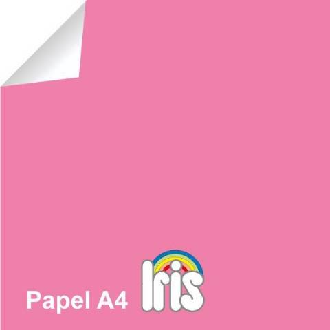 Foto de Papel de color Iris en formato Din A4 de 80 gramos. Paquete de 100 unidades en color Rosa (602595)