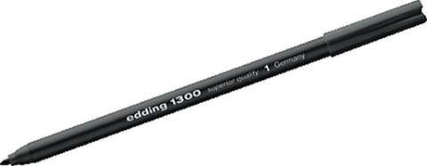 Foto de Rotulador Edding Nº 1300 en color Negro. Blíster de 2 unidades (127183)