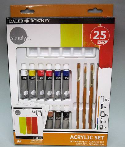 Foto de Set Acrilico Daler & Rowney 25 Piezas (127927)