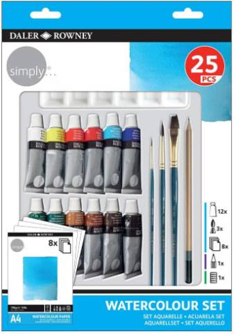 Foto de Set Acuarela Daler & Rowney 25 Piezas (127928)