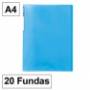 Foto de Carpeta de Fundas, Formato Din A4 con 20 Hojas 50mcs. Rigida, Opaca y Etiquetero (505175)